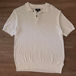 Stussy Men's Cream Polo-shirts